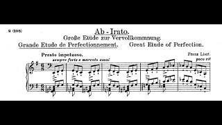 Franz Liszt Ab Irato Grand Etude de Perfectionnement S143 [upl. by Lindell607]