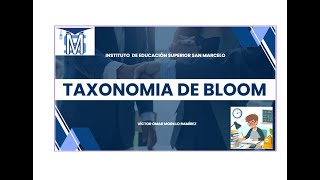 TAXONOMIA DE BLOOM  OMAR MORILLO [upl. by Yuri989]