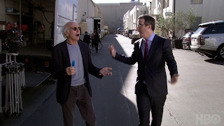 John Oliver Asks Larry David What He’s Been Up To HBO [upl. by Leesen]