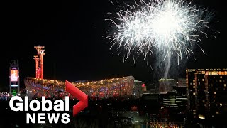 Beijing Olympics 2022 opening ceremony ends with dazzling fireworks display [upl. by Lindie123]