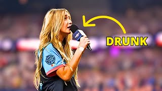 Ingrid Andress was DRUNK During the National Anthem [upl. by Suu]