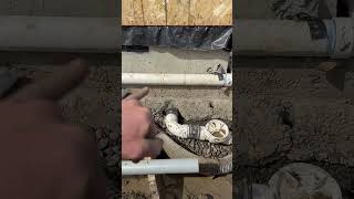 Footing drain connection with double back flow valve [upl. by Yuh]