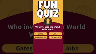 Who invented the World Wide Web internet knowledge quiz facts funny viralvideo [upl. by Doran]