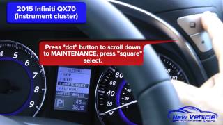 2015 Infiniti QX70 Oil Light Reset  Service Light Reset Instrument cluster [upl. by Hadwin158]