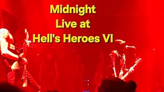 Midnight playing All Hail Hell amp Servant of No One Live at Hells Heroes VI Texas  21324 [upl. by Nelleyram]