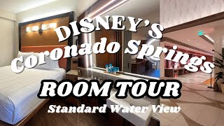 ROOM TOUR Disneys Coronado Springs Resort Water View [upl. by Chien]