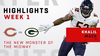 Khalil Mack Dominates Packers in Bears Debut [upl. by Catherina]