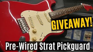 How To Install A Prewired Pickguard Fender Squier Strat [upl. by Sucam]