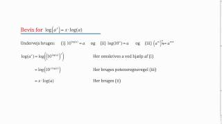 Bevis for logaritmeregnereglen logaxxloga [upl. by Hoeve]