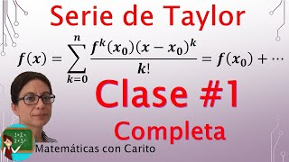 Serie de Taylor  Clase Completa [upl. by Aihselef]