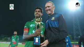 Prize giving ceremony  3rd ODI  Ireland tour of Bangladesh 2023 [upl. by Etessil549]