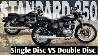 New Model Bullet Standard 350 Single Disc VS Double Disc CompairNew Bullet 350 Standard 2024 [upl. by Niessuh]