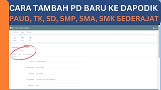 CARA TARIK SISWA BARU KE DAPODIK [upl. by Esinet233]