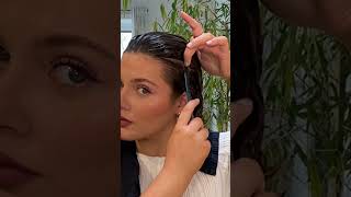 STYLING MY NEW HAIR CUT  slick back wet hair tutorial on curly hair [upl. by Verdha519]