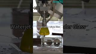 WAMIT Waterjet Cutting Cylinder Glass waterjetcut waterjet [upl. by Tsuda]