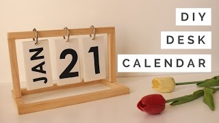 DIY  Desk Calendar [upl. by Gustaf]