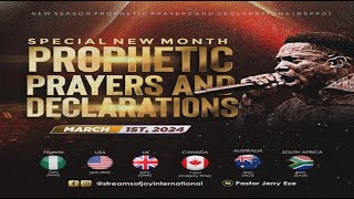 SPECIAL NEW MONTH PROPHETIC PRAYERS AND DECLARATIONS  NSPPD  1ST MARCH 2024 [upl. by Aneris50]