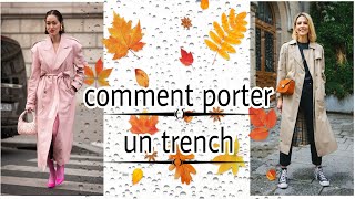 Comment porter un Trench🤩 automne2024🍂🍁☔ [upl. by Dyrraj828]