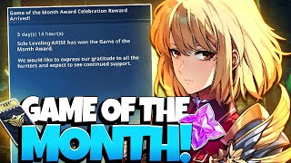 FREE 1000 ESSENCE amp 10 CUSTOM TIX SOLO LEVELING ARISE IS GAME OF THE MONTH 50 DAY ACC REVIEW [upl. by Eisler]