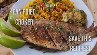 Perfectly Crispy Croaker Fish Recipe  Quick amp Flavorful Seafood Guide with Old Bay Seasoning [upl. by Silrac736]