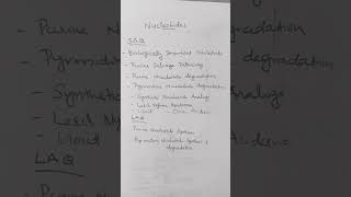 nucleotides importanttopics importantquestions biochemistry purine pyrimidinegout metabolism [upl. by Anett]