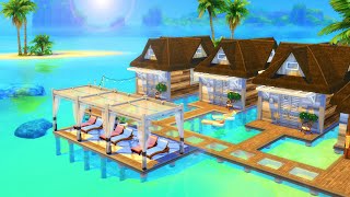 SULANI RENTAL BUNGALOWS  Sims 4 Speed Build [upl. by Richel]