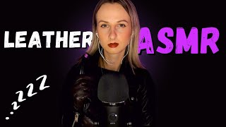 4K ASMR  Leather Jacket amp Gloves 100 Sensitivity [upl. by Barrington]