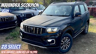 New Mahindra ScorpioN Z8 Select 2024 ❤️ New Variant Launched  1699L  New Midnight Black Colour [upl. by Anawak]