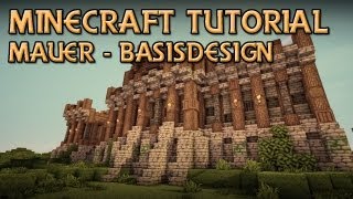 Minecraft  STADTMAUER  BASISDESIGN  Mittelalter Tutorial DragonMinerLPHD [upl. by Gerg]