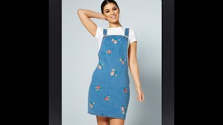 Studio  Denim Pinafore Dress Studio ladiesfashion pinafore [upl. by Tommy]