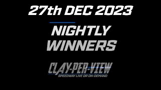 Nightly Winners  27th Dec 2023  Clay Per View [upl. by Retsevlis]