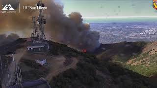 Santiago Peak burnover in Airport Fire 9 10 24 [upl. by Teryl]