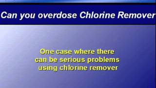 Tip 8  Can you overdose Chlorine Removerwater series [upl. by Rudin]