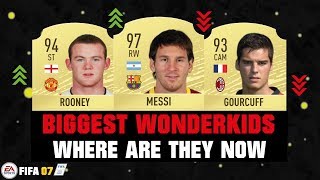 FIFA 07s BIGGEST WONDERKIDS WHERE ARE THEY NOW 😱🔥 FT MESSI ROONEY GOURCUFF etc [upl. by Decato841]