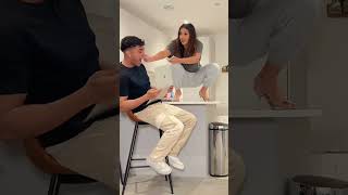 see boyfriend reaction when wearing high heels 👠👻 funny scarecam funnyvideos prank scare [upl. by Maribelle472]