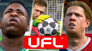 NEW Football Game  UFL  Graphics Player Animation Celebrations Gameplay and more ufl [upl. by Nerac324]