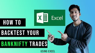 backtest trading strategy  how to backtest trading strategies in excel Getting Started  nifty [upl. by Marline]