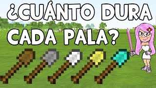 Â¿CUÃNTO DURA UNA PALA CRAFTEAR PALAS CURIOSIDADES DE MINECRAFT [upl. by Ennaylime86]