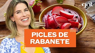 Picles de rabanete com cebola roxa  Rita Lobo  Cozinha Prática [upl. by Griffin]