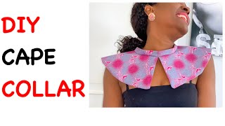 HOW TO MAKE CAPE COLLAR NECKLACEANKARA JABOT TUTORIAL [upl. by Etterrag113]