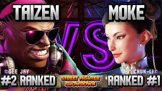 SF6  Taizen 2 Dee jay VS Moke 1 Chunli  High level Gameplay [upl. by Aiderfla]