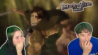 LEVIIIIIIIIIIIIIIII  ATTACK ON TITAN SEASON 1 EPISODE 22  REACTION [upl. by Ystap]