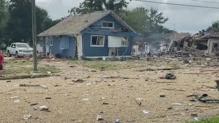 3 killed in Evansville house explosion 39 homes damaged [upl. by Letnuahc410]