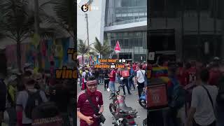 PERÚ VS VENEZUELA Hinchas venezolanos arman caravana y banderazo ‘vinotinto’ en la PREVIA [upl. by Ujawernalo]