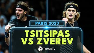 Stefanos Tsitsipas vs Alexander Zverev Highlights  Paris 2023 [upl. by Lrem60]