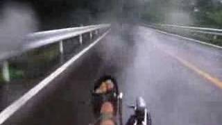 Recumbent Trike DownHill  碓氷峠、リカンベントトライクでダウンヒル [upl. by Bradstreet]