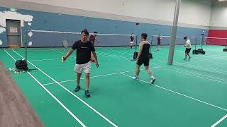 Arena Badminton club games Pomona California 8月3日24  2 Alan amp Brad vs Duy [upl. by Valleau789]