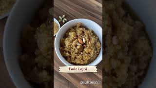 Fada lapsi recipe using Jaggery gujaratirecipe homecooking cookingvideo Foodie lapsirecipe [upl. by Otte]