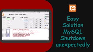 Solved Error MySQL Shutdown unexpectedly on Xampp [upl. by Medarda]