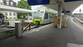 Der Bahnhof Langenthal  Zugdurchsage quotVorsicht Zugdurchfahrt Gleis 2quot [upl. by Doherty126]